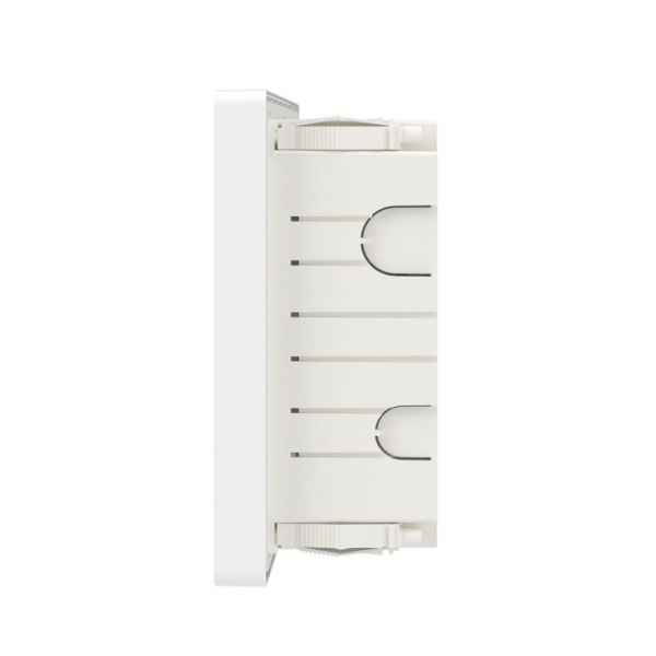 Щиток встраиваемый FRAME 12мод с тонированной дверцей с 2 шинами PEN на 6 и 8 отверст. бел. DKC F12B1WD ТехноИмпульс