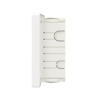 Щиток встраиваемый FRAME 12мод с тонированной дверцей с 2 шинами PEN на 6 и 8 отверст. бел. DKC F12B1WD ТехноИмпульс