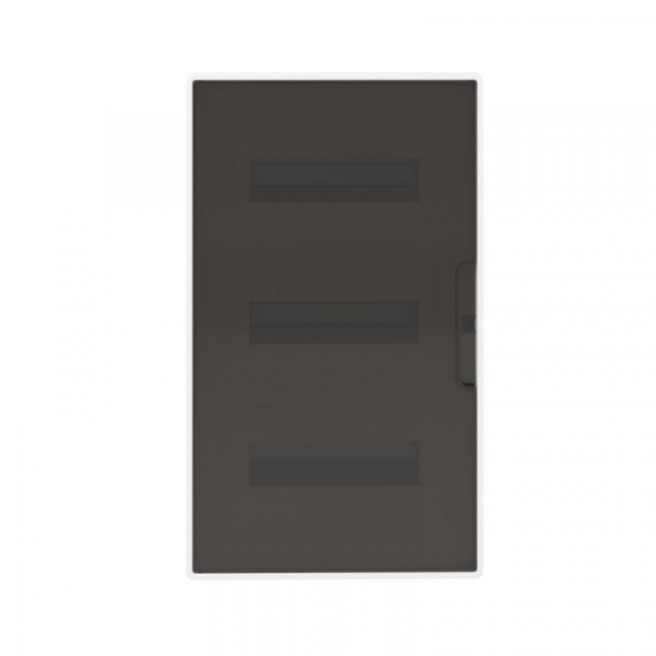 Щиток встраиваемый FRAME 36мод с тонированной дверцей с 4 шинами PEN (2шт на 8 отверст. и 2шт на 10 отверст.) бел. DKC F36B1WD ТехноИмпульс