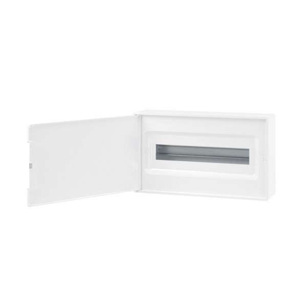 Щиток настенный FRAME 18мод. с бел. дверцей с 2 шинами PEN на 8 и 10 отверст. бел. DKC F18W1WW ТехноИмпульс