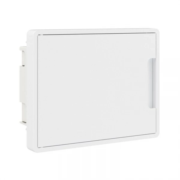 Щиток встраиваемый FRAME 8мод. с бел. дверцей с 2 шинами PEN на 6 и 8 отверст. бел. DKC F08B1WW ТехноИмпульс