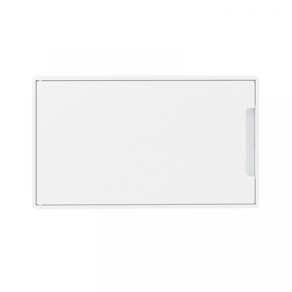 Щиток встраиваемый FRAME 18мод. с бел. дверцей с 2 шинами PEN на 8 и 10 отверст. бел. DKC F18B1WW ТехноИмпульс