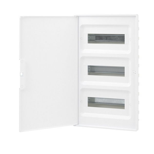 Щиток встраиваемый FRAME 36мод. с бел. дверцей с 4 шинами PEN (2шт на 8 отверст. и 2шт на 10 отверст.) бел. DKC F36B1WW ТехноИмпульс