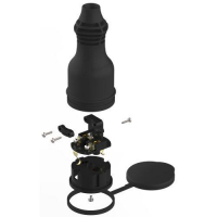 Розетка RX11-B-IP44 16А IP44 прямая с заземл. каучук черн. ЭРА Б0069325 ТехноИмпульс