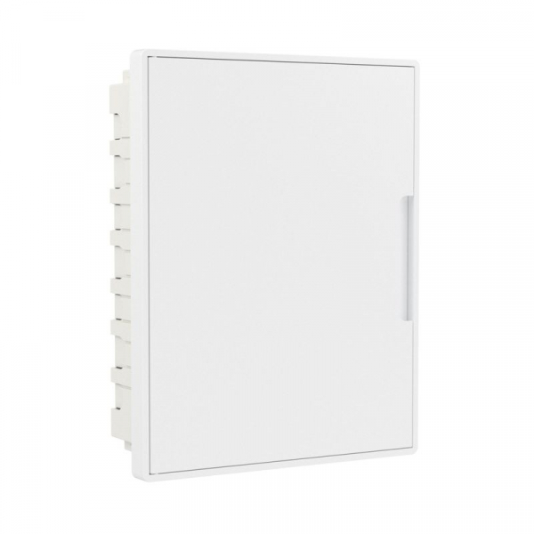 Щиток 24 мод встраиваемый с бел. дверцей с 4 шинами PEN (2шт на 8 отв. и 2шт на 6 отв) бел. DKC F24B1WW ТехноИмпульс