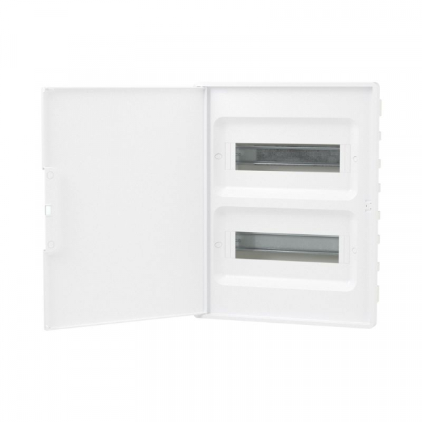 Щиток 24 мод встраиваемый с бел. дверцей с 4 шинами PEN (2шт на 8 отв. и 2шт на 6 отв) бел. DKC F24B1WW ТехноИмпульс