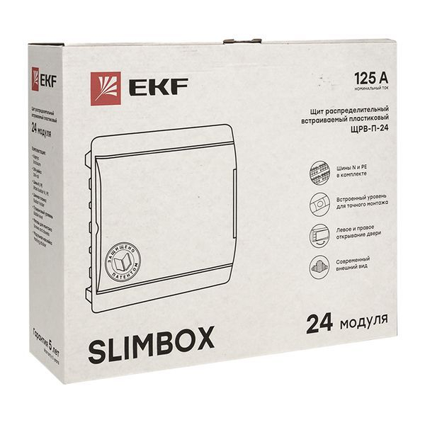 Щит ЩРВ-П-24 "SlimBox" IP41 бел. дверца PROxima EKF sb-v-24w ТехноИмпульс
