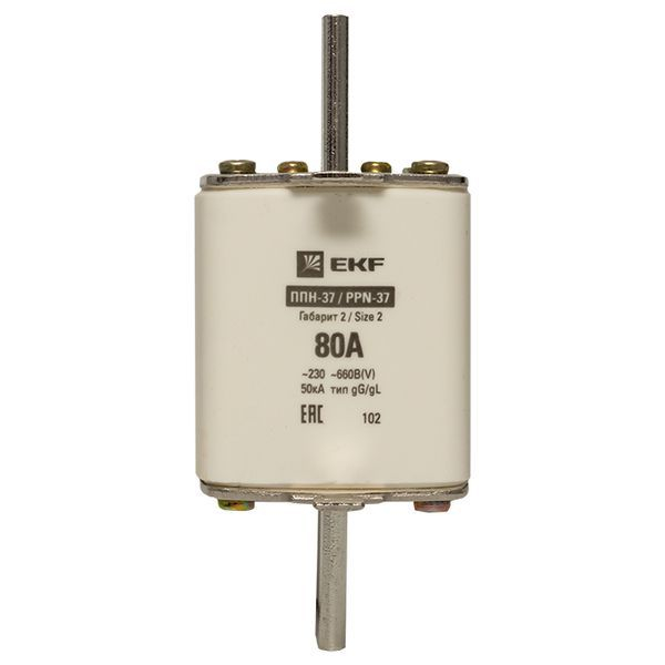 Вставка плавкая ППН-37 400/80А габарит 2 PROxima EKF fus-37/400/80 ТехноИмпульс