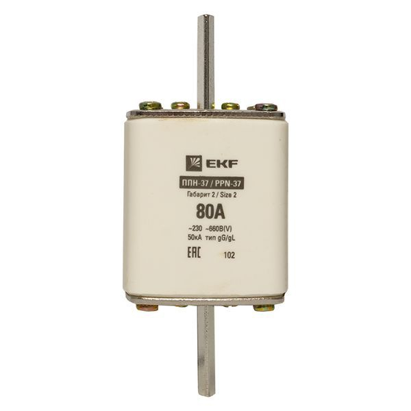 Вставка плавкая ППН-37 400/80А габарит 2 PROxima EKF fus-37/400/80 ТехноИмпульс