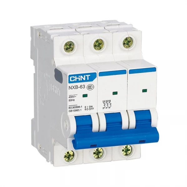 Выключатель автоматический модульный 3п D 2А 6кА NXB-63 (R) CHINT 814178 ТехноИмпульс