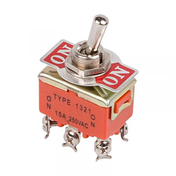 Тумблер 250В 15А (6c) ON-ON 2п (KN-202) Rexant 36-4131 ТехноИмпульс