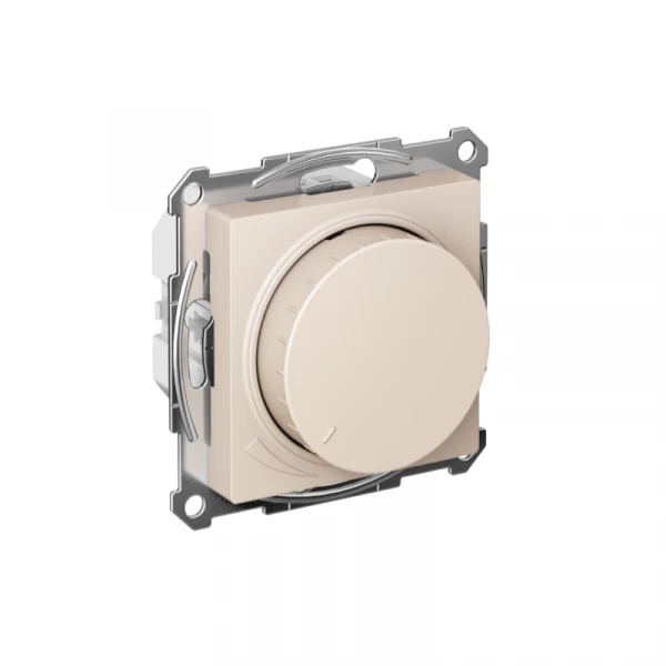 Светорегулятор поворотно-нажимной AtlasDesign 400Вт механизм беж. SE ATN000223 ТехноИмпульс