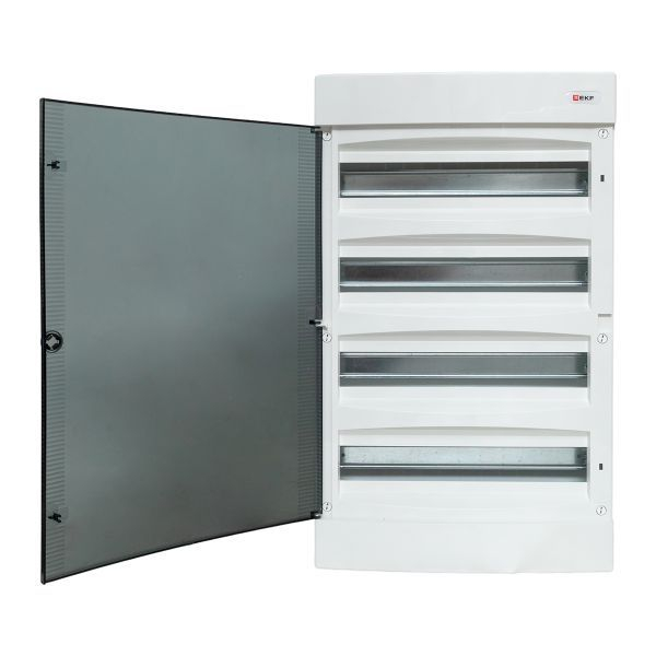 Щит распределительный навесной Unix 4x18мод. IP41 прозр. дверь PROxima EKF ux-4x18-n ТехноИмпульс