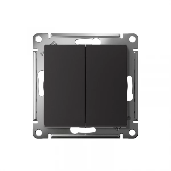 Выключатель 2-кл. AtlasDesign (сх. 2) 10А с самовозвратом механизм карбон SE ATN001017 ТехноИмпульс