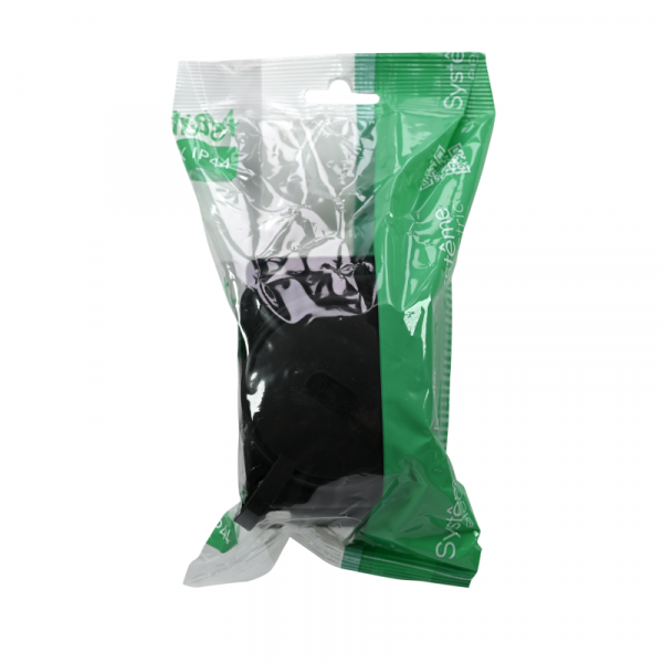 Колодка удлинителя 1-м MultiSet 16А 250В IP44 с заземл. каучук черн. SE MST4003BK ТехноИмпульс