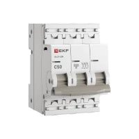 Выключатель автоматический модульный 3п C 50А 4.5кА ВА 47-63N PROxima EKF M634350C ТехноИмпульс