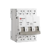 Выключатель автоматический модульный 3п C 6А 4.5кА ВА 47-63N PROxima EKF M634306C ТехноИмпульс