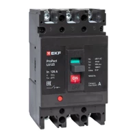 Выключатель автоматический 3п 125А 18кА LS125 ProPact EKF mccb-125-18-3-125-ls ТехноИмпульс