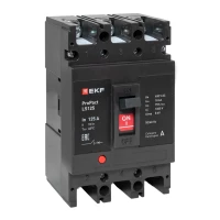 Выключатель автоматический 3п 160А 18кА LS125 ProPact EKF mccb-125-18-3-160-ls ТехноИмпульс