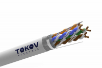 Кабель витая пара SF/UTP 4х2х24AWG(0.52мм) кат.5E PVC indoor Fluke tested 305м (м) PRO TOKOV ELECTRIC TKP-C06-SF/UTP-42-5E-305 ТехноИмпульс