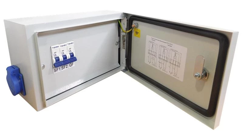 Ящик с понижающим трансформатором ЯТП 0.25 230/24 (3 авт. выкл.) IP54 TOKOV ELECTRIC TKE-TT13-24-250-54 ТехноИмпульс