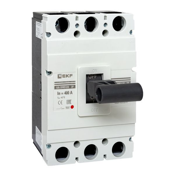 Выключатель автоматический 3п 630/400А 50кА ВА-99М PROxima EKF mccb99-630-400m ТехноИмпульс