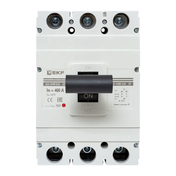 Выключатель автоматический 3п 630/400А 50кА ВА-99М PROxima EKF mccb99-630-400m ТехноИмпульс
