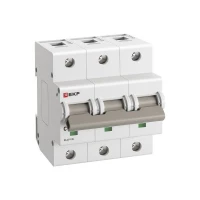 Выключатель автоматический модульный 3п C 80А 15кА ВА 47-125 PROxima EKF mcb47125-3-80C ТехноИмпульс