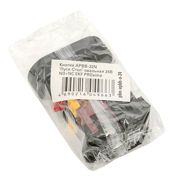 Кнопка APBB-22N "Пуск-Стоп" овал. 24В NO+NC EKF pbn-apbb-o-24 ТехноИмпульс