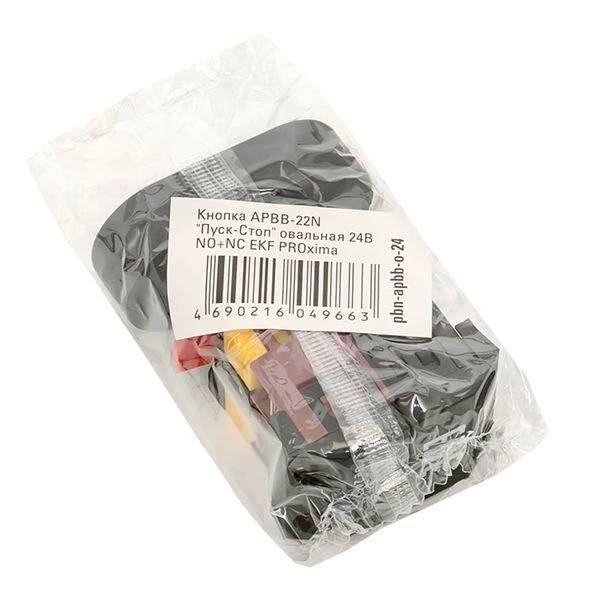 Кнопка APBB-22N "Пуск-Стоп" овал. 24В NO+NC EKF pbn-apbb-o-24 ТехноИмпульс