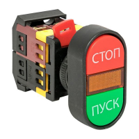 Кнопка APBB-22N "Пуск-Стоп" овал. 24В NO+NC EKF pbn-apbb-o-24 ТехноИмпульс