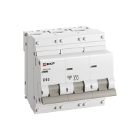 Выключатель автоматический модульный 3п D 10А 10кА ВА 47-100 PROxima EKF mcb47100-3-10D-pro ТехноИмпульс