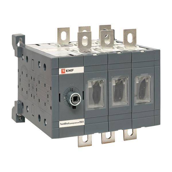 Рубильник 3п 250А реверсивный без рукоятки управления TwinBlock EKF tb-s-250-3p-rev ТехноИмпульс
