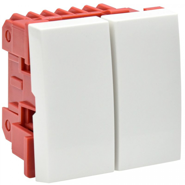 Выключатель 2-кл. 2мод. СП 10А IP20 ВК1-22-00-П бел. PRIMER IEK CKK-40D-VD2-K01 ТехноИмпульс