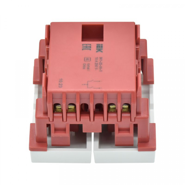 Выключатель 2-кл. 2мод. СП 10А IP20 ВК1-22-00-П бел. PRIMER IEK CKK-40D-VD2-K01 ТехноИмпульс