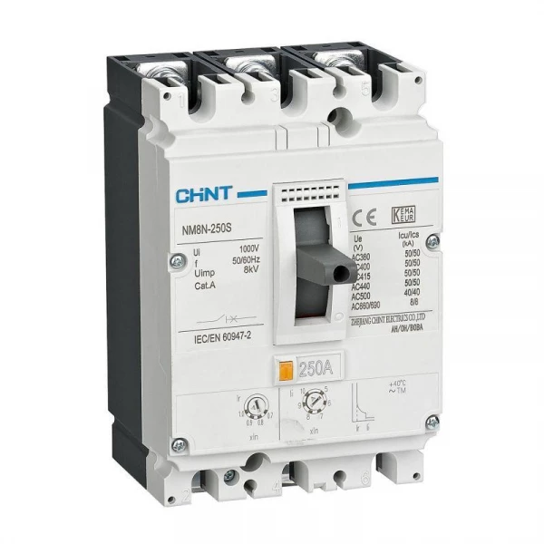 Выключатель автоматический 3п 200А 36кА NM8N-250C TM с рег. термомагнит. расцеп. (R) CHINT 271144 ТехноИмпульс