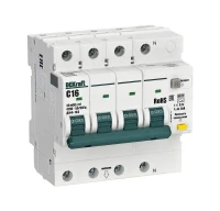 Выключатель автоматический дифференциального тока (АВДТ) 3P+N 16А 30мА A х-ка C ДИФ-103 6кА DEKraft 16428DEK ТехноИмпульс