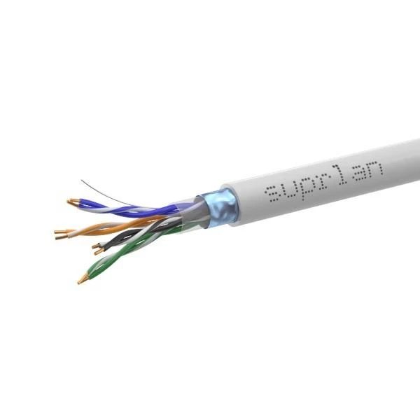 Кабель витая пара F/UTP кат.5E 4х2х24AWG solid Cu нг(А)-LSLTx In. Premium 305м (м) SUPRLAN 01-1048-9 ТехноИмпульс
