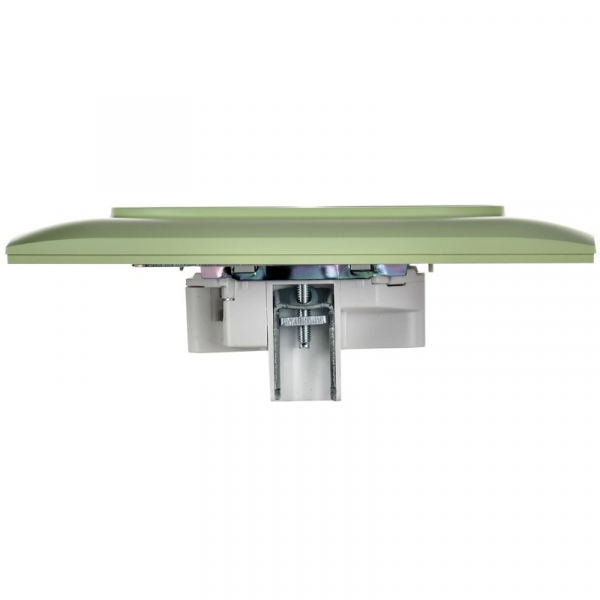 Розетка 2-м SKANDY 10А без заземл. без защ. шторок в сборе SK-R10G мятный IEK SK-R20-10-K06-F ТехноИмпульс