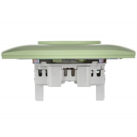 Розетка 2-м SKANDY 10А без заземл. без защ. шторок в сборе SK-R10G мятный IEK SK-R20-10-K06-F ТехноИмпульс