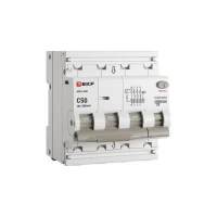 Выключатель автоматический дифференциального тока 4п (3P+N) C 50А 300мА тип A 6кА АВДТ-63N электронный PROxima EKF D63N46EA50C300 ТехноИмпульс