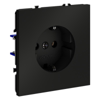 Розетка 1-м СП S70 16А с заземл. механизм черн. матов. Voltum VLS040108 ТехноИмпульс
