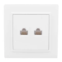 Розетка компьютерная 2-м СП Минск RJ45 бел. EKF ERK02-035-10 ТехноИмпульс