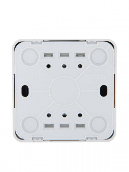 Переключатель проходной 2-кл. 2п ОП Viola 10А IP20 бел. LEZARD 751-0200-106 ТехноИмпульс