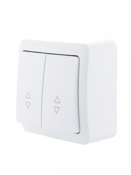 Переключатель проходной 2-кл. 2п ОП Viola 10А IP20 бел. LEZARD 751-0200-106 ТехноИмпульс