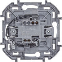 Выключатель 1-кл. Inspiria 10А IP20 250В 10AX с подсветкой/индикацией механизм алюм. IEK 673612 ТехноИмпульс