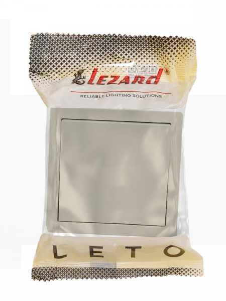 Выключатель 1-кл. ОП LETO крем LEZARD 752-0300-100 ТехноИмпульс