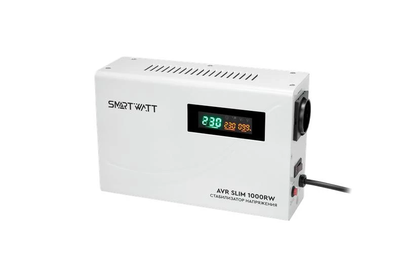Стабилизатор напряжения настенный SMARTWATT AVR SLIM 1000RW 4512020310001 ТехноИмпульс