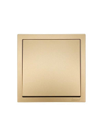 Выключатель 1-кл. СП ZIMA IP20 10А безвинт. зажим зол. LEZARD 704-3688-100QC ТехноИмпульс