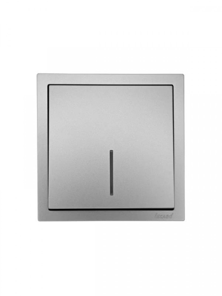 Выключатель 1-кл. с индик. СП ZIMA IP20 10А безвинт. зажим сер. матов. LEZARD 704-7488-111QC ТехноИмпульс